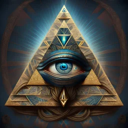 // Illuminati pyramid eye