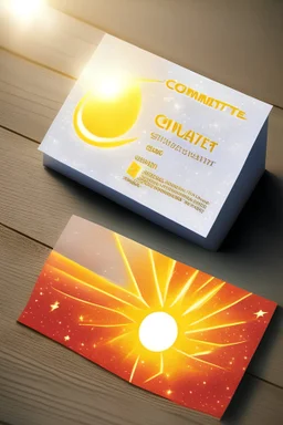 Business card-printing house-sunlight-comet star