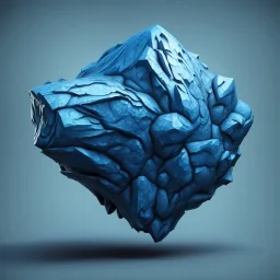 blue asteroid stylized