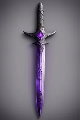 dagger marked by purple magic