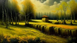 Oil painting.