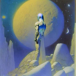 White Skin Like the Moon, by artist "Richard Corben" s 1000 --uplight --q 2