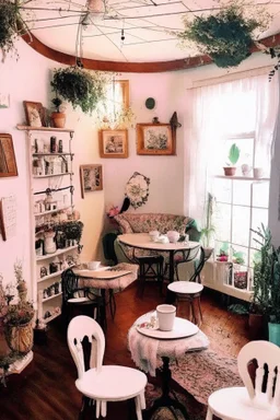 cozy vibes art tea room