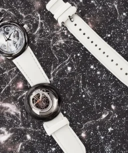 wristwatch in space detailed spooky wild evil