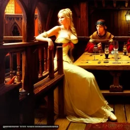 fullbody portrait 'beautiful face blonde massiveboobs medieval wench on tavern in medieval city',painting by gaston bussiere, greg rutkowski, yoji shinkawa, yoshitaka amano, tsutomu nihei, donato giancola, tim hildebrandt, oil on canvas, cinematic composition,sharp image, extreme detail,((fit full head inside picture)),32k