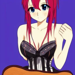 Anime, Washboardpunk, girl