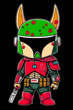 A hello kitty mandalorian from Star wars