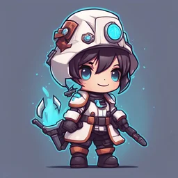 Dragoon Medic in cute magna art style