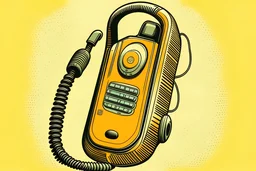 cartoon-looking walkie talkie