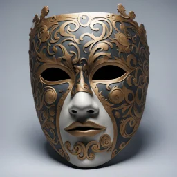 A Sad Depressingly Decorated Mask For Male.