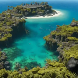 An indeterminate but several hundreds of years after The Jesus Incident the intelligent kelp has been almost totally destroyed, almost all land on Pandora has been submerged, and humanity has divided into two cultures: Islanders and Mermen. Islanders live on floating islands, the smallest of which houses at least 10,000 people, and which like much of Islander technology are living creatures. Islanders are genetically unstable due to the clone and genetic experiments of Jesus Lewis. Some are near