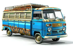 backland retro van only no background needed
