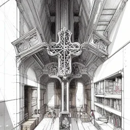 building cross section, interior croquis, building interior architecture,building cross section,colourful detailed room+Book illustration by , Jean Baptiste Monge, strong lines, high contrast vibrant colors, highly detailed, 16k resolution, trending on behance