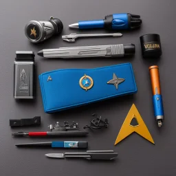 Star Trek Spock Vulcan EDC kit, photo from above