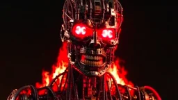 4K. REALISTIC FULL DETAILS. EMISSION DE RADIO HARDROCK FIRESTARTER TERMINATOR