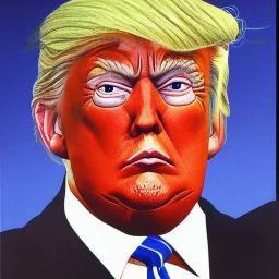 Trump from norway. Painted by dali