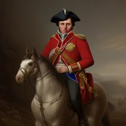 portrait of napoleon bonaparte, 4K, hyper-realistic portrait, cinematrographic, backlight