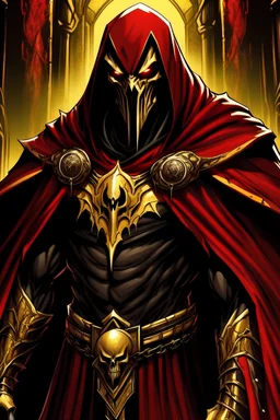 Spawn with a gold cape as a Sith Lord
