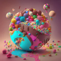 world made of candy