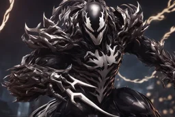 Venom machine in 8k solo leveling shadow artstyle, Shredder them, full body, London, intricate details, highly detailed, high details, detailed portrait, masterpiece,ultra detailed, ultra quality