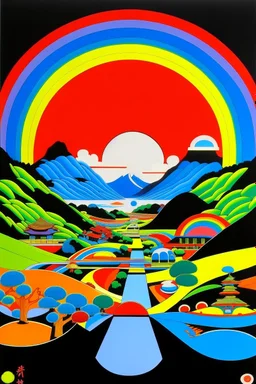 PEACE in the style of Hiroshi Nagai