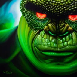 Ultra detailed fullbody Portrait in oil on canvas of Entropy Hulk ,extremely detailed digital painting, extremely detailed face,crystal clear Big Glowing eyes, mystical colors ,perfectly centered image, perfect composition, rim light, beautiful lighting, 8k, stunning scene, raytracing, anatomically correct, in the style of robert e howard and Ken Kelley and Ohrai Noriyoshi and Simon Bisley and tomzj1