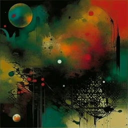 I get night Fever, night fever, B G, abstract horror, by Tracey Adams and Victor Pasmore and Zdzislaw Beksinski, mind-bending surreal illustration; album cover art, asymmetric, Braille code textures, UV x-ray warm colors, sinister, mystical, sfumato, oddball masterpiece