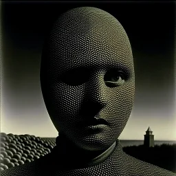 Photography, professional, pointillism, alienating nothingness and distressing anguish Max Ernst