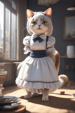 Cat Maid, 4K, Ray-tracing