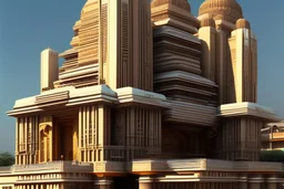 Grand scale Indian Architecture modern futuristic, inspired by hindu Architecture