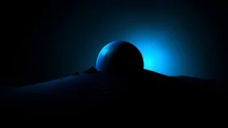 simple black-blue image of a other world