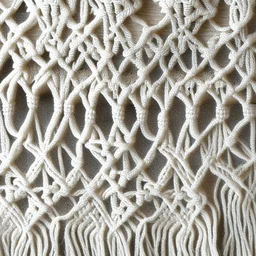 Fabrics texture macrame