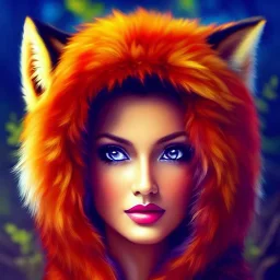 Digital art, High quality, full body portrait, 8k resolution, high quality, great details, within portrait, masterpiece, best quality, detailed outfit, vibrant colors, perfect eyes, a human druid, fox fursona, furry, anthropomorphic fox, medieval time period, masterfully drawn, fur, human, in frame, fox ears, fox tail