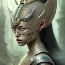 sango fantasy, fantasy magic, intricate, sharp focus, illustration, highly detailed, digital painting, concept art, matte, masterpiece head sexy Aztec beauty black hair space lady silver tiger head Egyptian princess pyramid