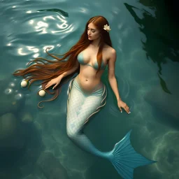 A naturist mermaid