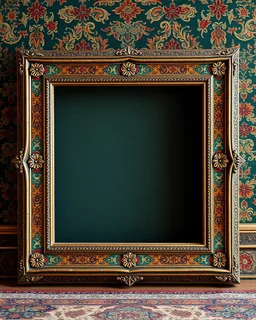 empty photo frame persian art