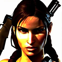 lara croft eyeing me with lust