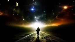 matrix universe, space, planets, god creation walking in the light