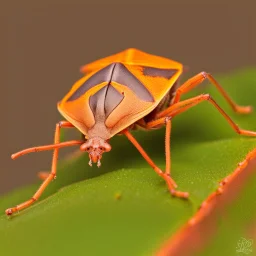 a man-faced_stink_bug, Catacanthus_incarnatus macro HDR photo