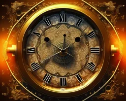 magic clock, intricate, realistic, meticulously detailed