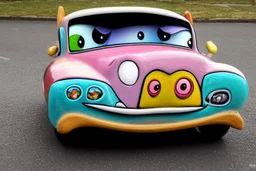 whimsical cartoon car