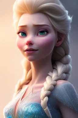 Elsa from Frozen, 8k resolution concept art portrait by Greg Rutkowski,