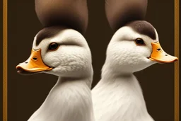 duck portrait, perfect composition, hyperrealistic, super detailed, 8k, high quality, trending on artstation, studio photo, highly detailed, wide borders