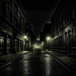 fantasy horror scene empty streets