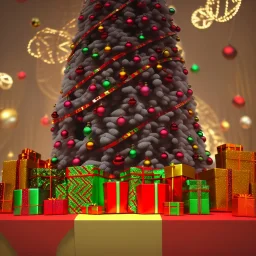 christmas ambience, african, kente, clothing, african patterns, thread, embroidery, cinema 4d render, high detail