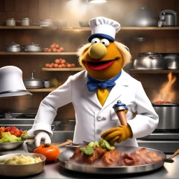 Friday's inspirational subject: The Muppets Swedish Chef cooking, the guests are other famous muppets. Animated, 3d , funny The Swedish Chef.. "Bork, bork, bork