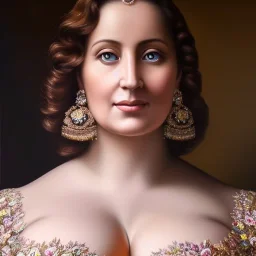 Ultra detailed fullbody Portrait in oil on canvas of busty Joanna of Flanders,extremely detailed digital painting,ultrarealistic skin,intense stare, extremely detailed face, crystal clear eyes, mystical colors ,perfectly centered image, perfect composition, rim light, beautiful lighting,masterpiece ,8k, stunning scene, raytracing, anatomically correct, in the style of Simon Bisley and Ohrai Noriyoshi and robert e howard and Steve Jung and Wizyakuza and uncannyknack.