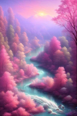 Pink river