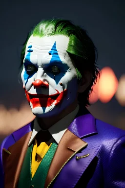 Joker, Character Portrait, magnificent, majestic, highly intricate gigantic, Realistic photography, incredibly detailed, ultra high resolution, 8k, complex 3d render, cinema 4d