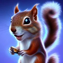 cute squirrel “wearing avatar make up” Pandora